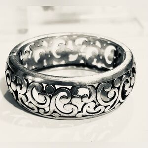 Brighton Silver colored Filigree Bangle